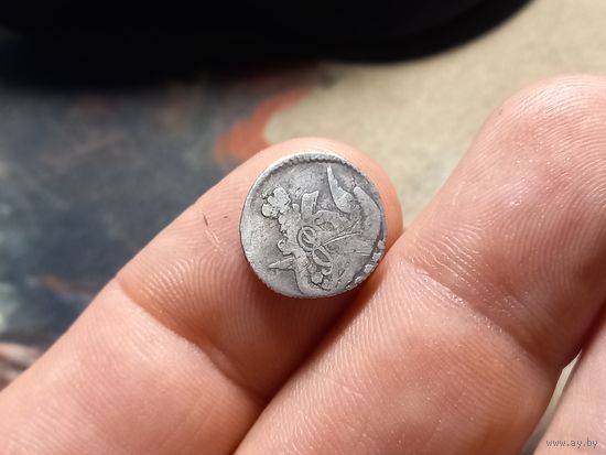 5 копеек 1758 г. Елизавета Петровна Российская Империя серебро Ag 802 нечастая монета малый кружок