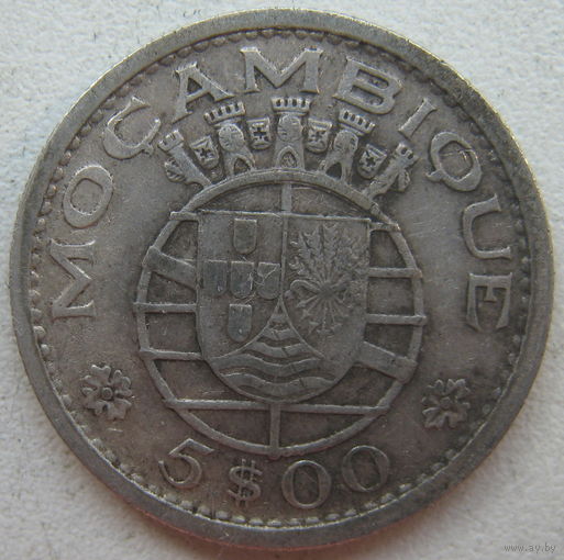 Мозамбик 5 эскудо 1960 г.