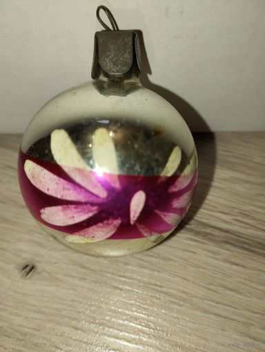 Ёлочная игрушка СССР шар