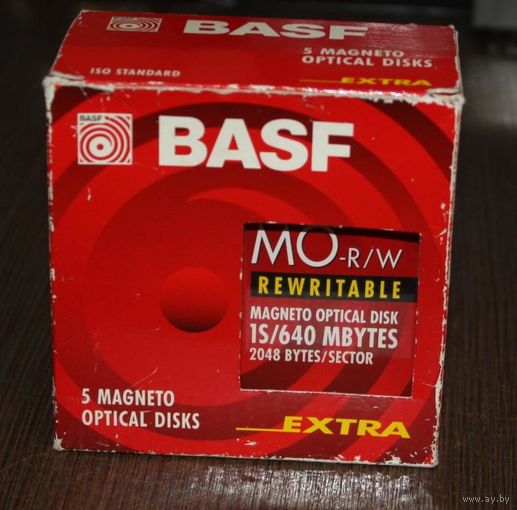 Magneto Optical Disk Basf Mo-R/W 1S/640MB