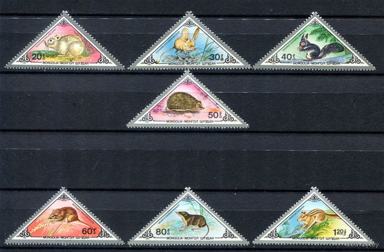 Монголия - 1983г. - Животные - 7 марок - полная серия, MNH [Mi 1592-1598]. #O-Se-Z-1-1