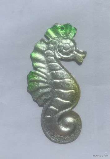 Елочная игрушка картонаж морской конек СССР
