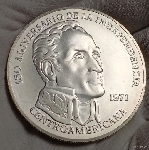 20 бальбоа (3 унц.великолепного серебра) 1971, Панама, малый тираж! смотрите другие лоты!