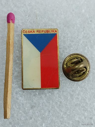 Знак. Чешская Республика, флаг. тяжёлый, цанга