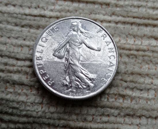 Werty71 Франция 50 сантимов 1/2 Франка 1985 Марианна сеющая против ветра