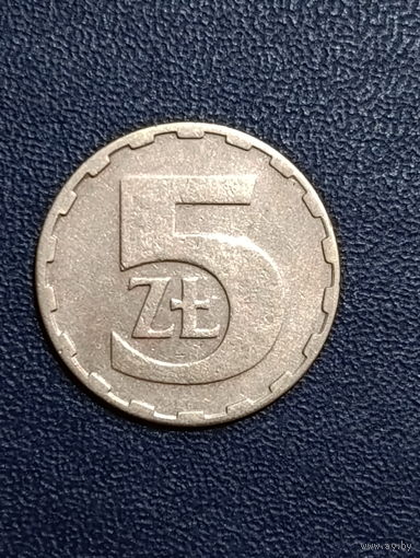 Польша 5 злотых 1986г.