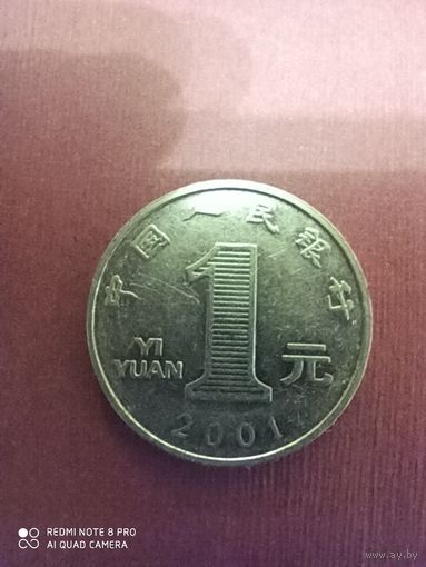 1 юань 2001, Китай