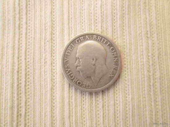 Великобритания 1 шиллинг 1928 года серебро