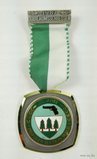 Швейцария, Памятная медаль "Стрелковый спорт" 1987 год.