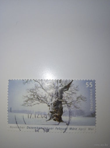 Марка Германия 2006 год Зима 55