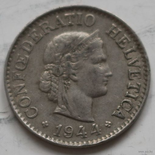 Швейцария 10 раппенов 1944 год