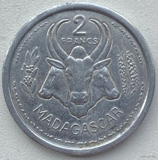 Мадагаскар 2 франка 1948 г.