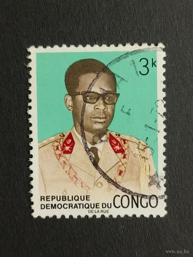 Конго 1969. Герб и генерал Мобуту