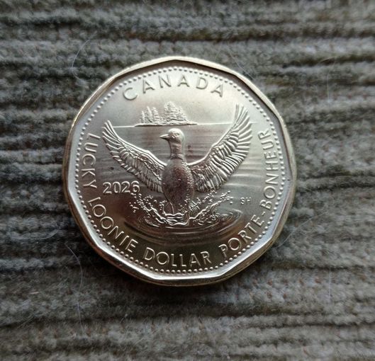 Werty71 Канада 1 доллар 2026 Счастливый канадский доллар Утка Карл