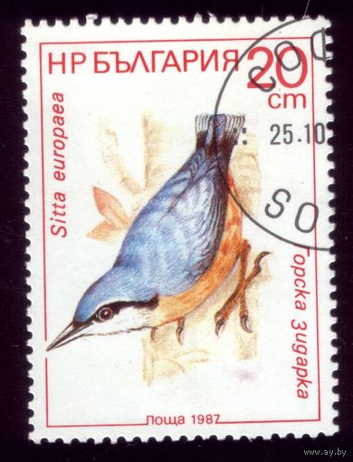 1 марка 1987 год Болгария 3609