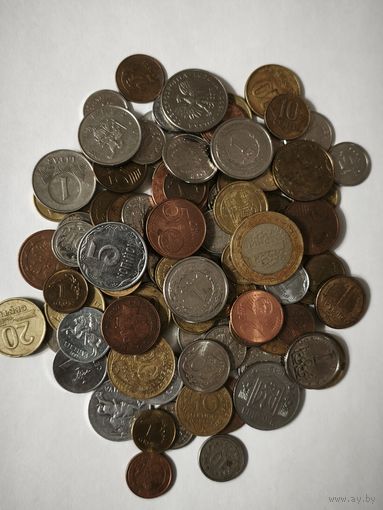 Монеты страны мира 100 шт