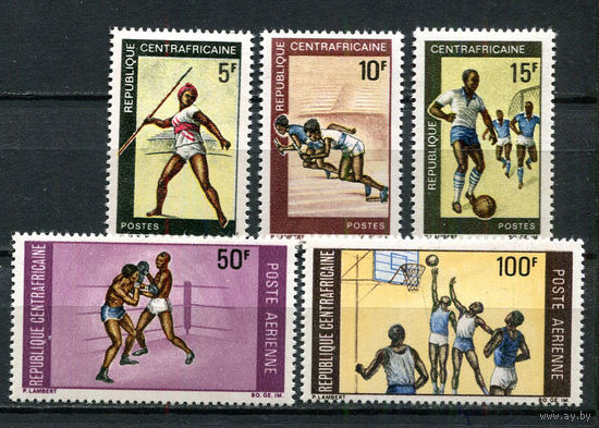 Центральноафриканская Республика - 1969 - Спорт - [Mi. 188-192] - полная серия - 5 марок. MH.  (Лот 92HT)-TG3P18
