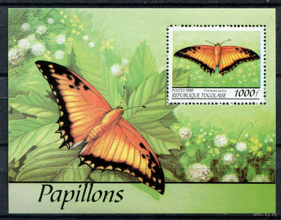Того - 1999г. - Бабочки - полная серия, MNH [Mi bl. 442] - 1 блок