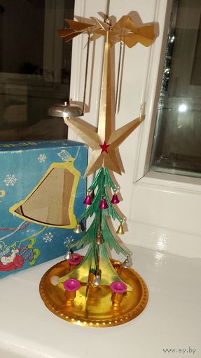 Ёлка СССР, ёлка сувенир Вечерний звон, ёлочка советская в коробке, новый год ссср