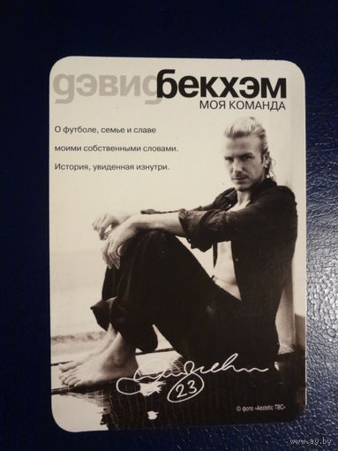 Календарик 05.2004-04.2005 г.  Дэвид Бекхэм.  Моя команда.