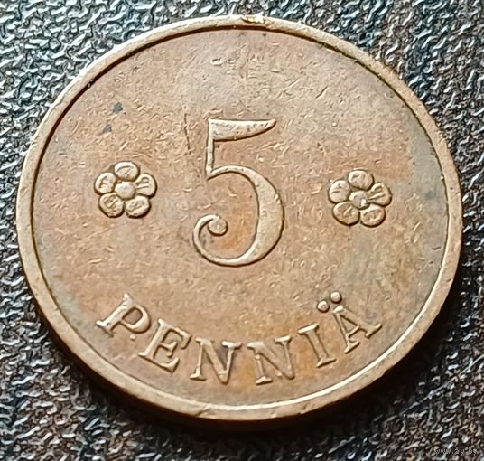 Финляндия 5 пенни, 1937    ( 1-5-2 )
