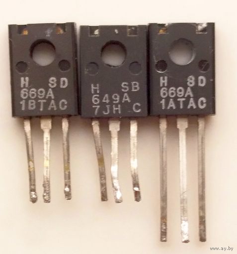 Hitachi 2SD669A (H669A) 2 ШТ + 2SB649A (H649A) 160V 1,5A 140MHz 20W