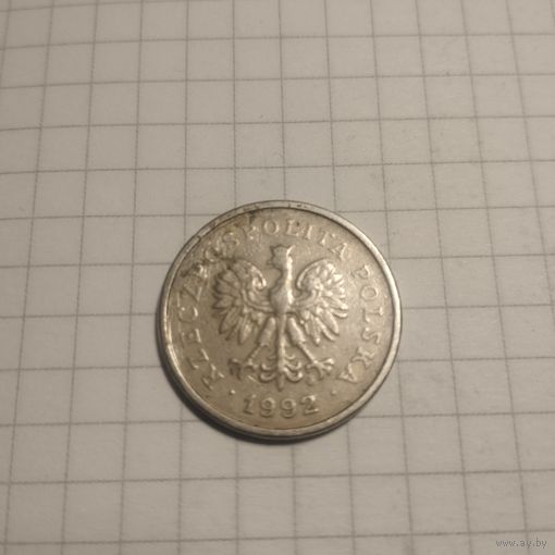 1 злотый 1992 Польша