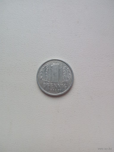 1 пфеннинг 1988г. ГДР