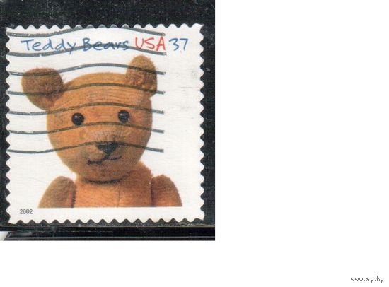 США-2002 (Мих.3628) , гаш. , Игрушки, Мишки