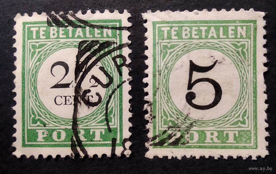 НИДЕРЛАНДЫ  \н45\ КЮРАСАО. Sc J2D1\ J11D2 1889-1892