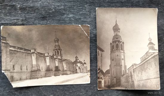 3 фото храмов г. Вологда. 1946 г. 8х10, 8х10, 5х8 см.