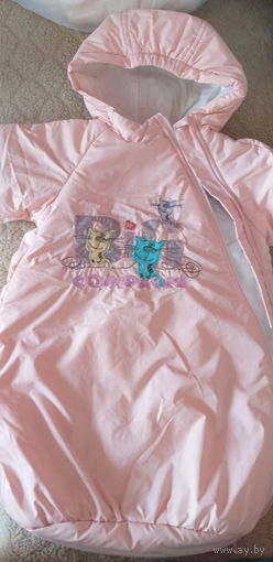 Комбинезон для девочки (1-6мес), теплый