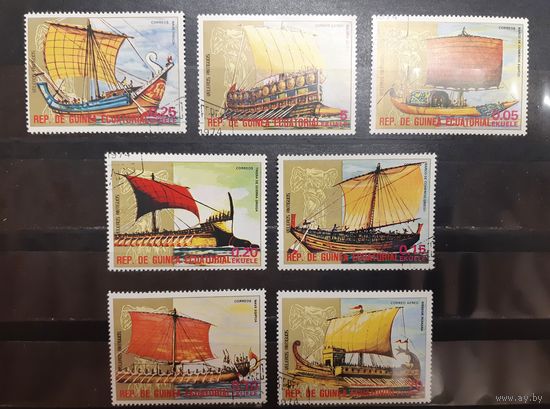 Экваториальная Гвинея. 1974 год. Флот. Парусники (907)