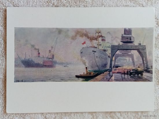 1960. Соколов. Утро в порту