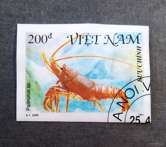 Марка Вьетнам 1991 год Рак