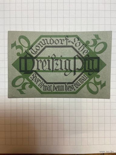 30 пфеннигов (нотгельды) г. Германия Лаундорф-1201