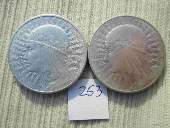 10 злотых 1932 и 1933 года