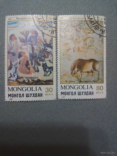 Монголия. 30 лет кооперативов. 1989г. гашеная
