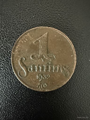 1 сантим 1932 года . Хорошее состояние. С 1 рубля