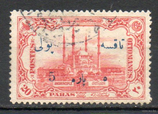 Служебный выпуск Турция 1914 год 1 марка с надпечаткой