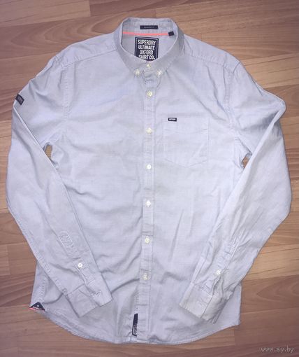 Рубашка голубая Super Dry Мужская