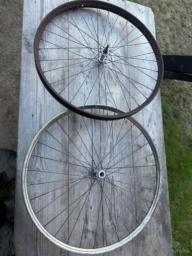 2 ранних советских обода на 24  не только с профилем "Чайка" но и ребром жёсткости посередине! И ширина как у"взрослых"