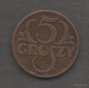 Польша. 5 грошей 1928