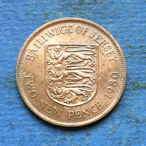 Джерси 2 пенса 1980