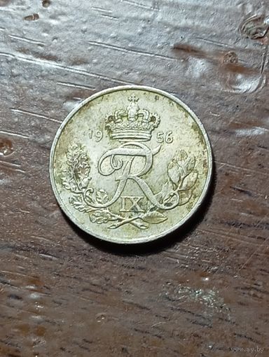 Дания 10 эре 1956 года .