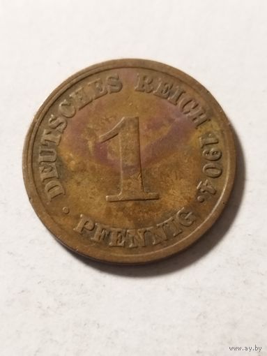 Германия 1 пфенинг 1904 J