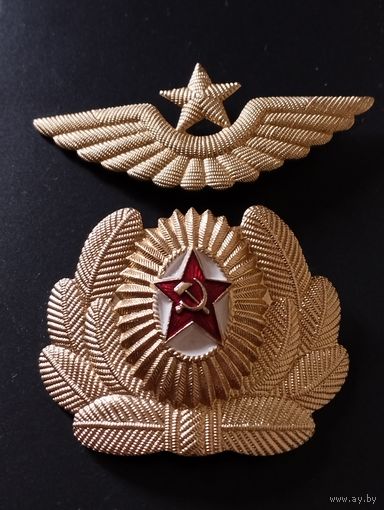 Комплект кокард ВВС (ВДВ) ВС СССР. Ранний тип.