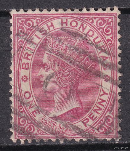 50.BrKCI. Великобритания. Колонии. Британский Гондурас. Стандарт. Виктория. 1884 г. 1P. Mi.#10.