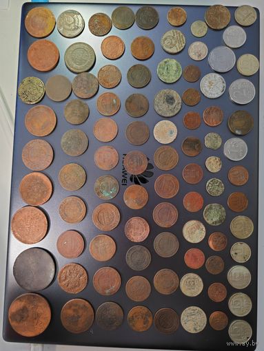 Монеты 90 штук РИ, СССР, РФ