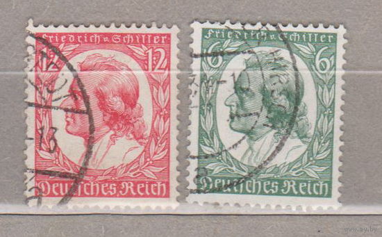 Германия Третий Рейх поэт  Фридрих Шиллер 1934 год лот 1063 ПОЛНАЯ СЕРИЯ